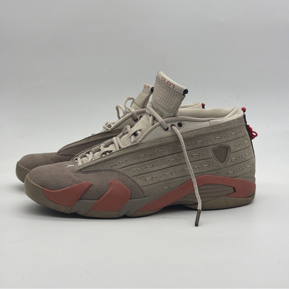 Jordan 14 Retro Low CLOT Terra Blush Size 12